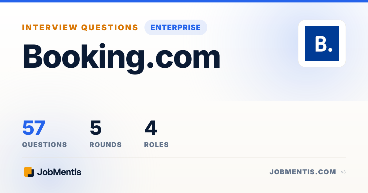 Booking.com Product Manager Interview Questions